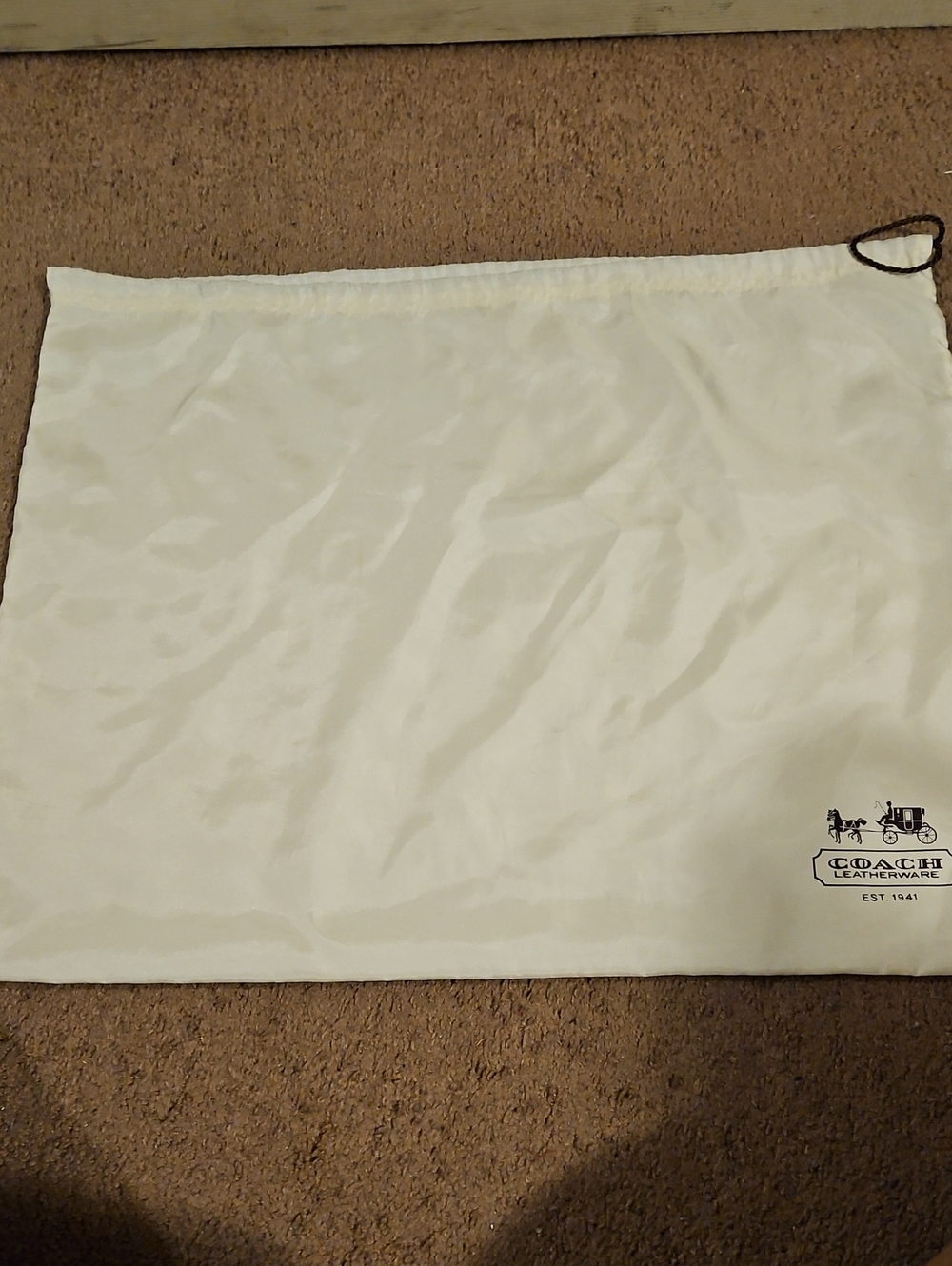 Coach Sateen Drawstring Dust Bag